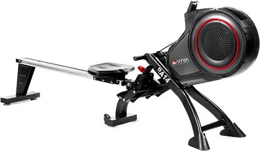 Велоергометр AsVIVA RA14 складний для дому – 13 кг, тиха магнітна система гальмування, 8 рівнів опору, кардіо та силові тренування, мультифункціональний комп'ютер, сумісний з Kinomap App