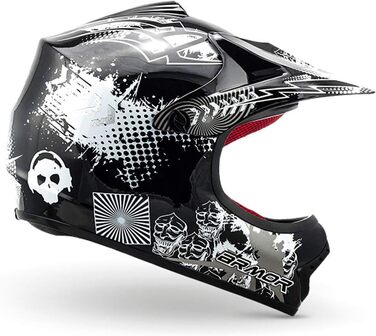 Шолом мотоциклетний ARMOR HELMETS AKC-49 'Black' для мотокросу, MTB, BMX, Downhill, Enduro. Розмір L (57-58 см).