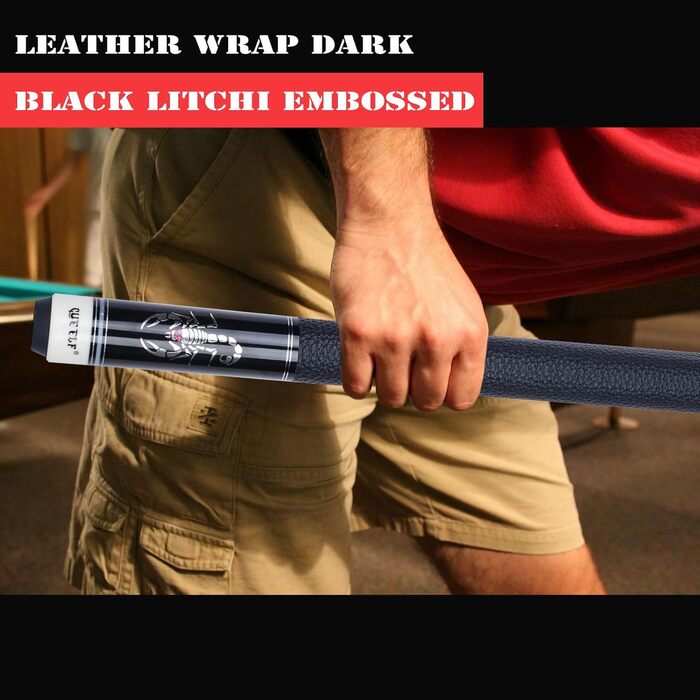 Більярдний кий CUEELF Scorpion з канадського акації, 147.3 см, професійний, 553-595 г