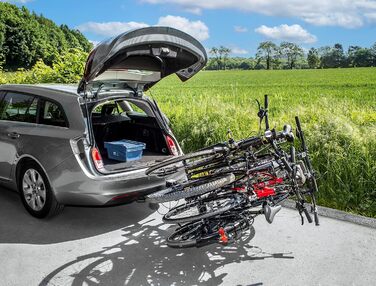 Велотримач EUFAB 11556 для причепної кульки: Amber 4, на 4 велосипеда