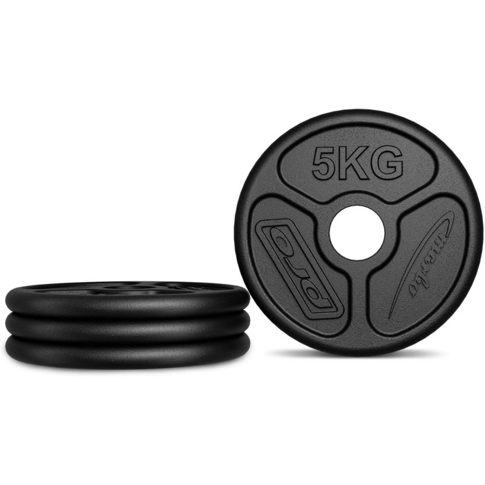 Комплект млинців для штанги Marbo Sport Olympia з чавуну, Ø51 мм, 2×25 кг