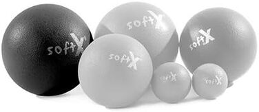Масажний м'яч softX Rhea Ball з чохлом, 21 см, чорний, для фасцій та спорту