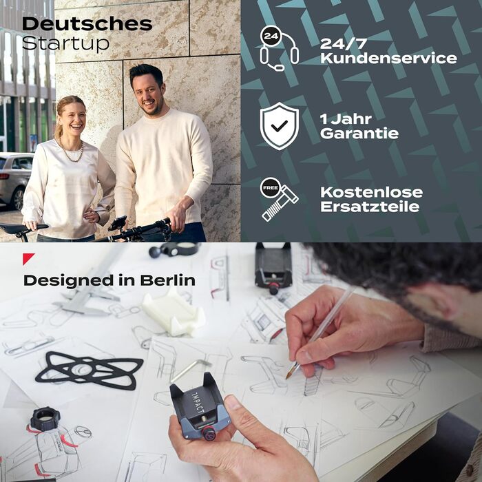 IMPACT® FlexLock 15: Преміальний складний замок для велосипеда - високий рівень безпеки. Зручний замок з рівнем безпеки 15 до 120 см, витримує до 1,5 тонн тяги. З ключем.