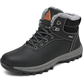 Зимові черевики Mishansha для жінок та чоловіків, теплі, водонепроникні, для ходьби, розмір 36-48, чорний