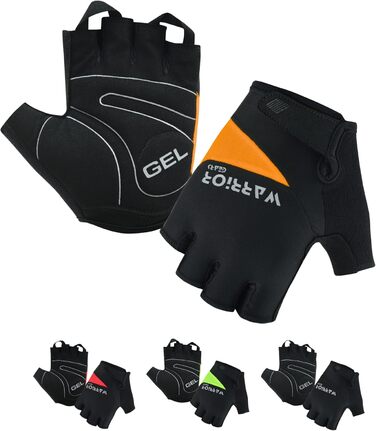 Велосипедні рукавички Habfinger для чоловіків, червоно-бежеві, з неслизьким покриттям, XXL, помаранчево-чорні