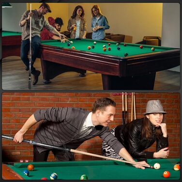 Більярдний кий Kmise Professional – 19, 20, 21 oz, з канадського клена, низька бія, карбоновий телескопічний подовжувач, для дорослих, 20 oz (566g), чорний