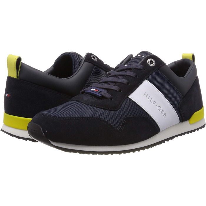 Кросівки Tommy Hilfiger чоловічі Iconic Material Mix Runner, 42 EU, синій/midnight