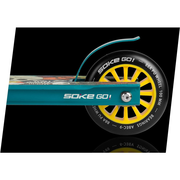 Трюковий самокат SOKE GO! для дорослих і дітей, 2 колеса, ABEC 9, до 100 кг, синій/рожевий, міський фристайл самокат