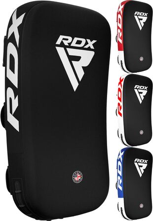 RDX Ударна подушка для єдиноборств, вигнута лапа для кікбоксингу, Муай Тай, тренувальна подушка з шкіри Maya Hide, для боксу, MMA, тайських тренувань (1 шт.)