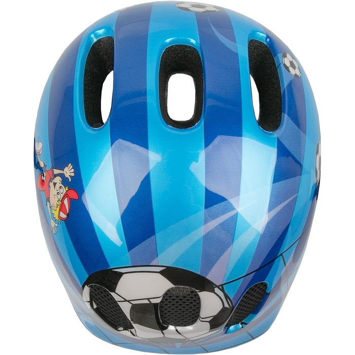 Дитячий велосипедний шолом M-Wave Space Soccer, футбольний дизайн