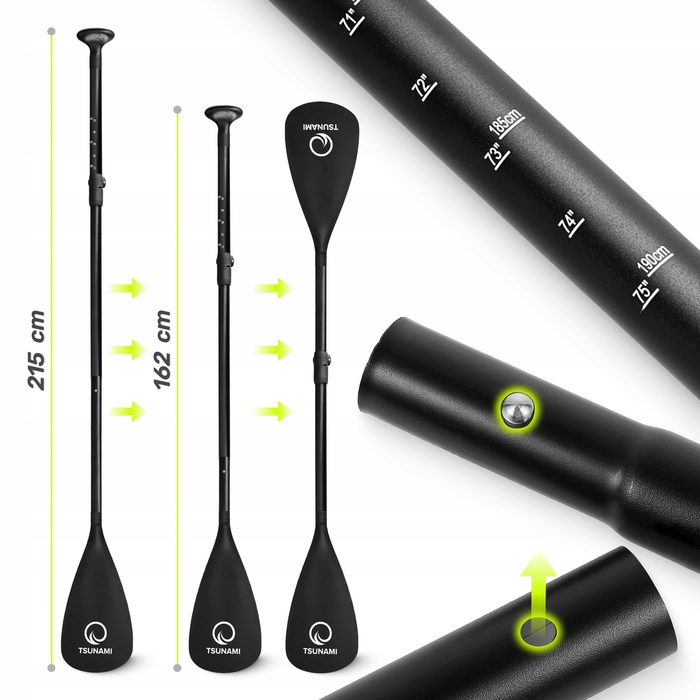 Надувна SUP-дошка Tsunami багатоколірна, 350 см, однокамерна, з веслом