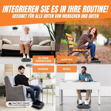 Mobiclinic VIBFIT масажер для ніг і стоп з вібрацією, 10 швидкостей, 5 програм, таймер, LED-панель, дистанційне керування
