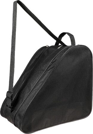 Сумка для роликових ковзанів для дітей, чорна. Зручні ручки та регульовані ремені. Ідеальна для хокею та фігурного катання.