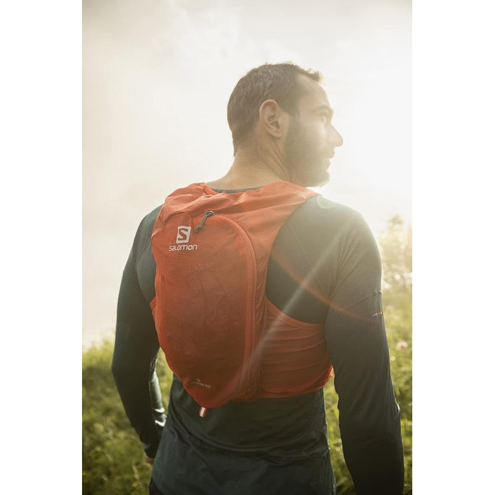 Жилет гідратаційний Salomon ADV Hydra Vest 8 для бігу і трекінгу, унісекс, комфортний, стабільний, швидкий доступ до води, червоний, розмір M