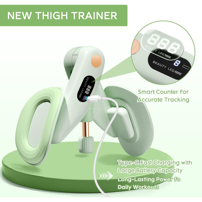 Тренування тазового дна для жінок: пристрій для зміцнення м'язів, регулювання ваги 7-16 кг, фітнес для дому, зелений