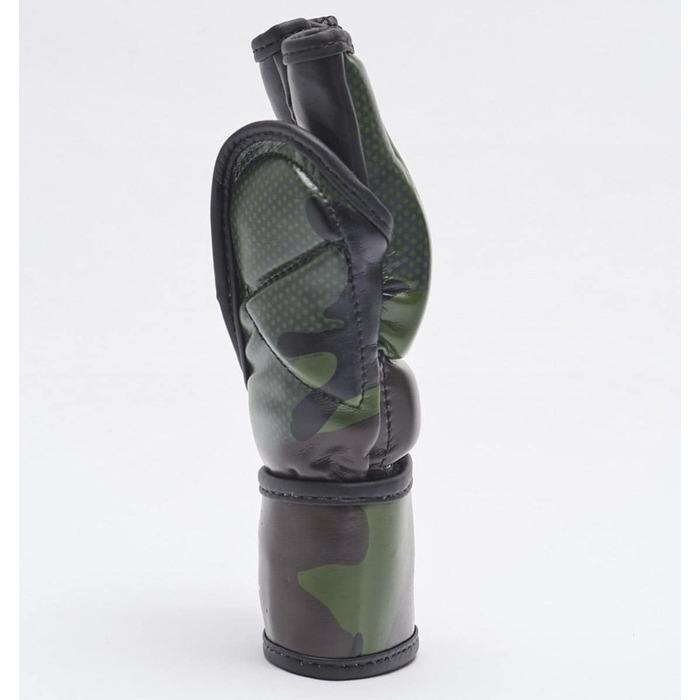 Рукавички для MMA Leone 1947 Mimetic Camo Зелені XL, тренувальні рукавички для греплінгу та фріфайту