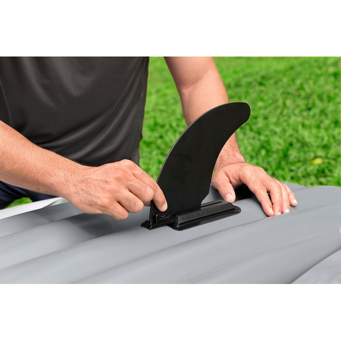 Каяк Hydro-Force Rapid X2 для двох осіб: надувний комплект з сидіннями, спинками, веслами, насосом та сумкою для перенесення