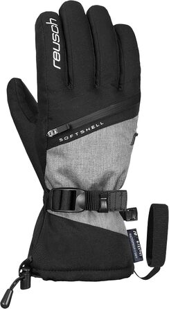 Жіночі рукавички Reusch Demi R-tex Xt, надтеплі, водонепроникні, дихаючі, чорні/сірі, розмір 6.5