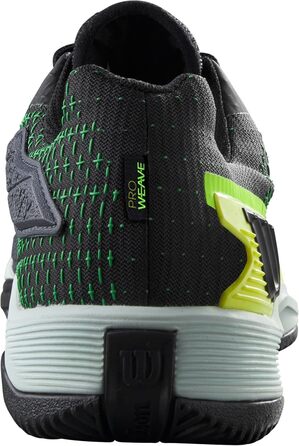 Тенісні кросівки Wilson Rush Pro Extra Duty, 43 1/3 EU, чорний/жовтий/зелений, Gecko