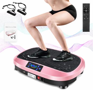 Віброплатформа для фітнесу Sport Home (Рожева) - 6 програм, для схуднення та м'язів
