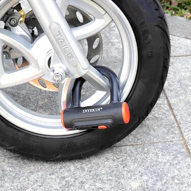 Замок для велосипеда U-подібний з кріпленням, 16 мм, 3 ключі, висока безпека, для мотоцикла, електровелосипеда, гірського велосипеда, скутера. Внутрішні розміри 24,3 x 8,9 см