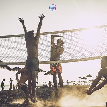 Волейбольні м'ячі PIXUYE, розмір 5, м'які для пляжу, дітей та дорослих, для ігор та тренувань в залі та на вулиці, фіолетовий колір