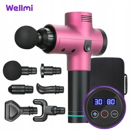 Перкусійний масажер WELLMI MG02PRO Pink — масажний пістолет для спини та всього тіла