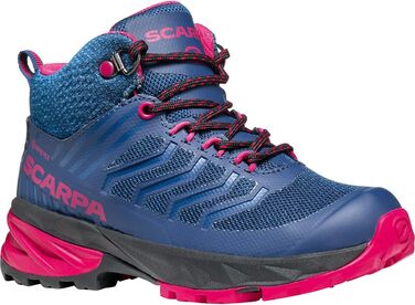 Дитячі трекінгові черевики Scarpa Kinder Rush Mid GTX (28 EU, Blue Fuxia)
