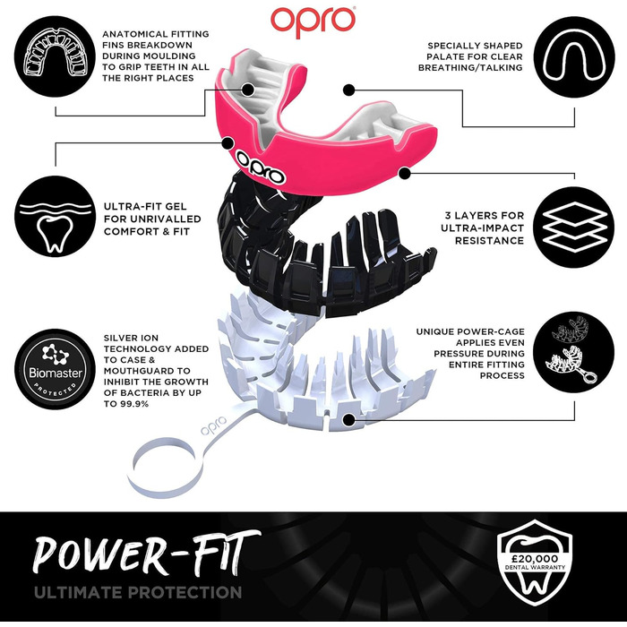 Захисна капа OPRO Power Fit для регбі, хокею, ММА, боксу, баскетболу, доросла, темно-синя