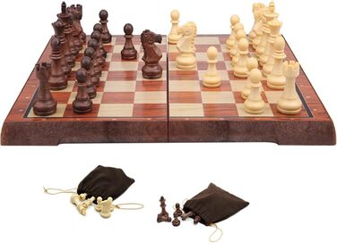 Магнітні шахи KOKOSUN, складана дошка 36×31 см, з чохлом для зберігання, настільна гра для дітей і дорослих, подарунок, навчальна гра