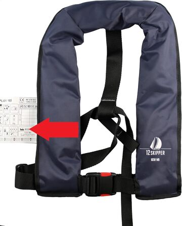Набір з 2 рятувальних жилетів автоматичних 165N ISO з обплетенням, темно-синій