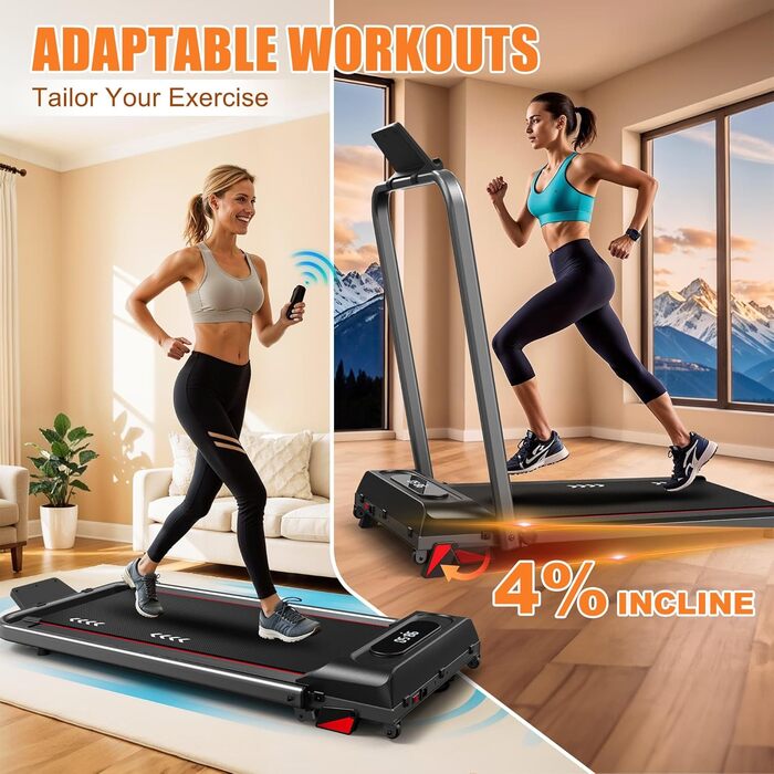 Бігова доріжка CharonFit для дому Walking Pad, 2,25 к.с., до 100 кг, нахил 4%, швидкість 1-10 км/год