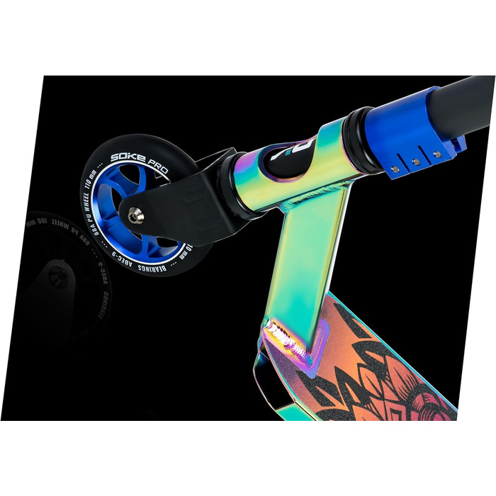 Трюковий самокат SOKE PRO Street Neo Chrome з підшипниками ABEC 9 для дорослих і дітей
