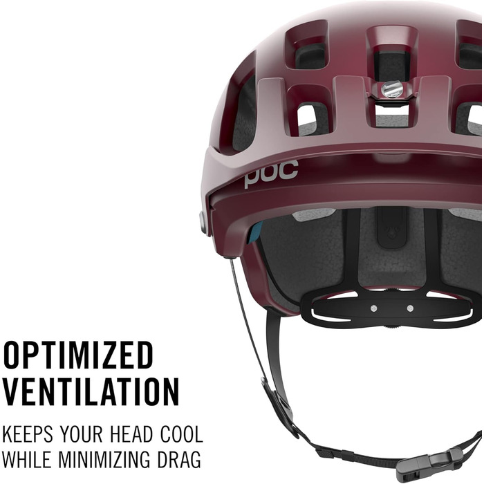 Велосипедний шолом POC Tectal Race MIPS для трейлу, ендуро та all-mountain, з аримідним захистом, легким регулюванням розміру, системою MIPS, колір червоний/білий, розмір S (51-54 см), модель 2021