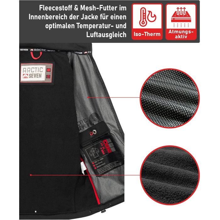 Чоловіча куртка Softshell водонепроникна outdoor з флісовою підкладкою, дихаюча функціональна куртка AS088, синя, розмір L