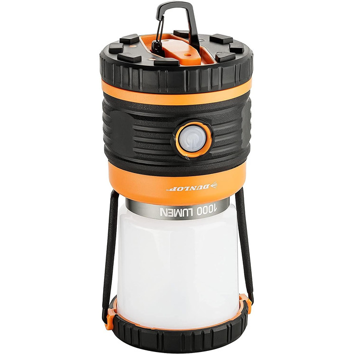 Ліхтар намету Dunlop Outdoor Camping LED 1000 люмен, 4 режими, регулювання яскравості, ударостійкий, вологозахист IP44, 46 SMD, без індикатора Standby (Помаранчевий)