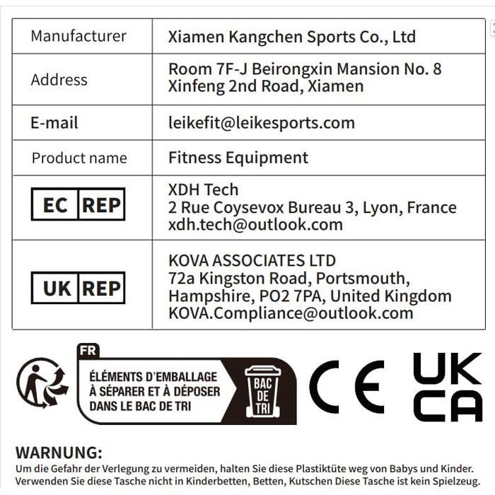 Мультифункціональна фітнес-лава Leikefitness Deluxe 8400 для дому, глибока Sissy-присідання, чорна