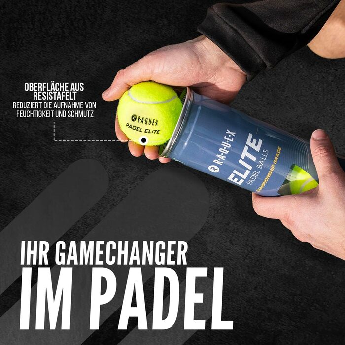 М'ячі для падел-тенісу Raquex Pace Pro – 6 шт. – 2 швидкості – стандартна швидкість