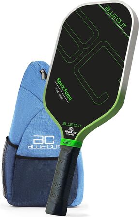 Pickleball-Paddel Blue Cut: Шлагбаум для піклболу з вуглецевим волокном T700, 16 мм соти, поверхня для обертання, Pro Power Speed & Control, з чохлом