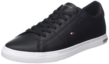 Чоловічі кеди Tommy Hilfiger Vulcanized Sneaker Essential зі шкіряними деталями, чорні, розмір 44 EU