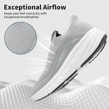 Сліпони чоловічі Sosenfer без шнурків: спортивні кросівки для бігу, фітнесу, прогулянок (1646 світло-зелений, 44 EU)