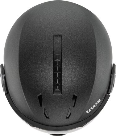 Лижний шолом uvex instinct visor pro v з візором, чорний, регульований розмір 53-56 см, для жінок і чоловіків