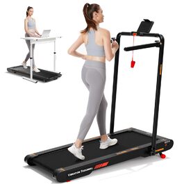 Sperax 4-в-1 Віброплатформа та біговий доріжка для дому, 0.3-6 км/год, 400W, без монтажу, чорно-червоний