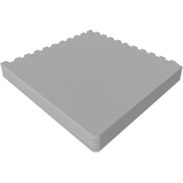 GORILLA SPORTS захисні мати EVA, 6 шт, 60x60x1,2 см, антиковзкі, для фітнесу, підлоги, спортзалу, басейну, з крайками, вибір кольору