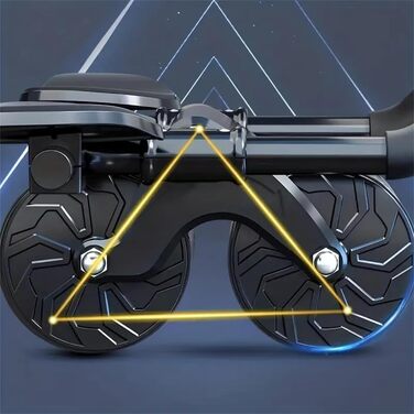 Ролик для пресу з автоматичним відскоком та підтримкою ліктів, чорний