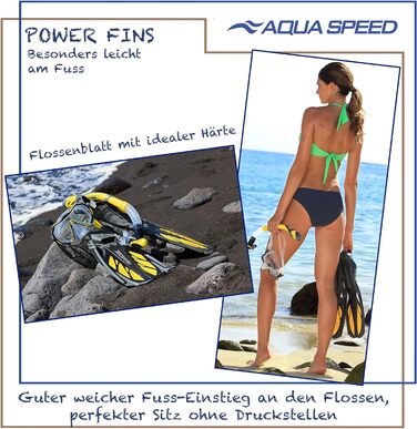 Ласти Aqua Speed Inox для дорослих, унісекс, 38/39, сірі/сині, для плавання