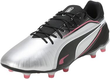 Футбольні бутси PUMA King Match FG/AG, 43 EU, Puma Silver/Black/White