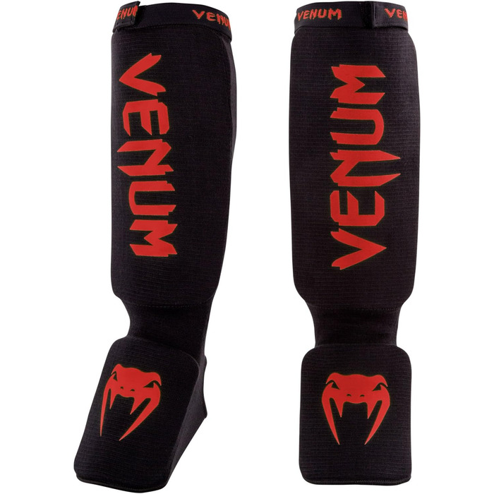 Захисні щитки для гомілки Venum Kontact чоловічі XS чорні/червоні