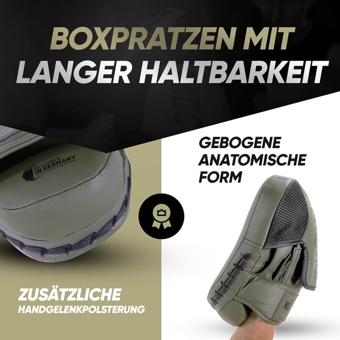 MADGON Боксерські рукавички-лапи для ударів, 1 пара, чорно-білі, для боксу, MMA, кікбоксингу, Taekwondo