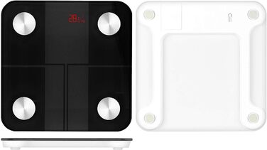 Вага для тіла Newgen Medicals 14-в-1 з аналізом складу тіла, Bluetooth, App, розпізнавання користувача (для ванної кімнати, для літніх людей)